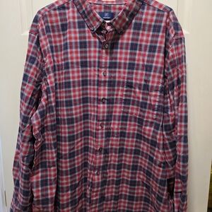 George Red and Blue Checkered Casual Shirt